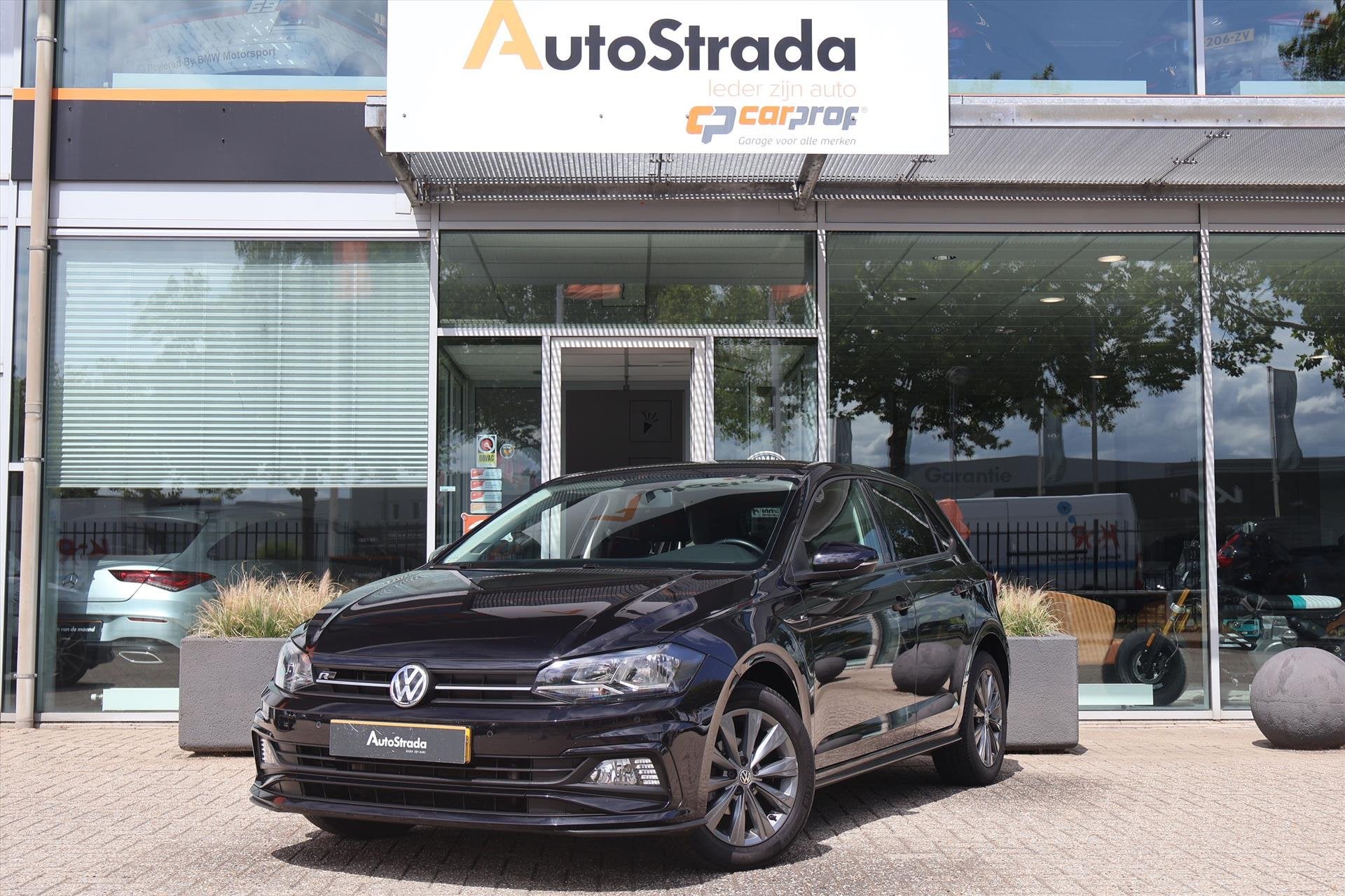 Volkswagen Polo 1.0 TSI 95pk 7-DSG R-LINE I Navi I Adaptieve, Stof, Gebruikt, 95 pk, Met garantie (alle)