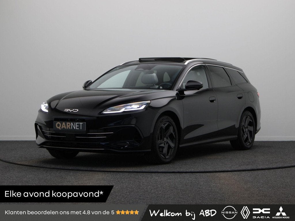 BYD SEAL 6 Touring 1.5 DM-i Comfort | 19 kWh | Stoelverwarmi, Auto's, 1780 kg, 4 cilinders, Automatische klimaatregeling, Zwart