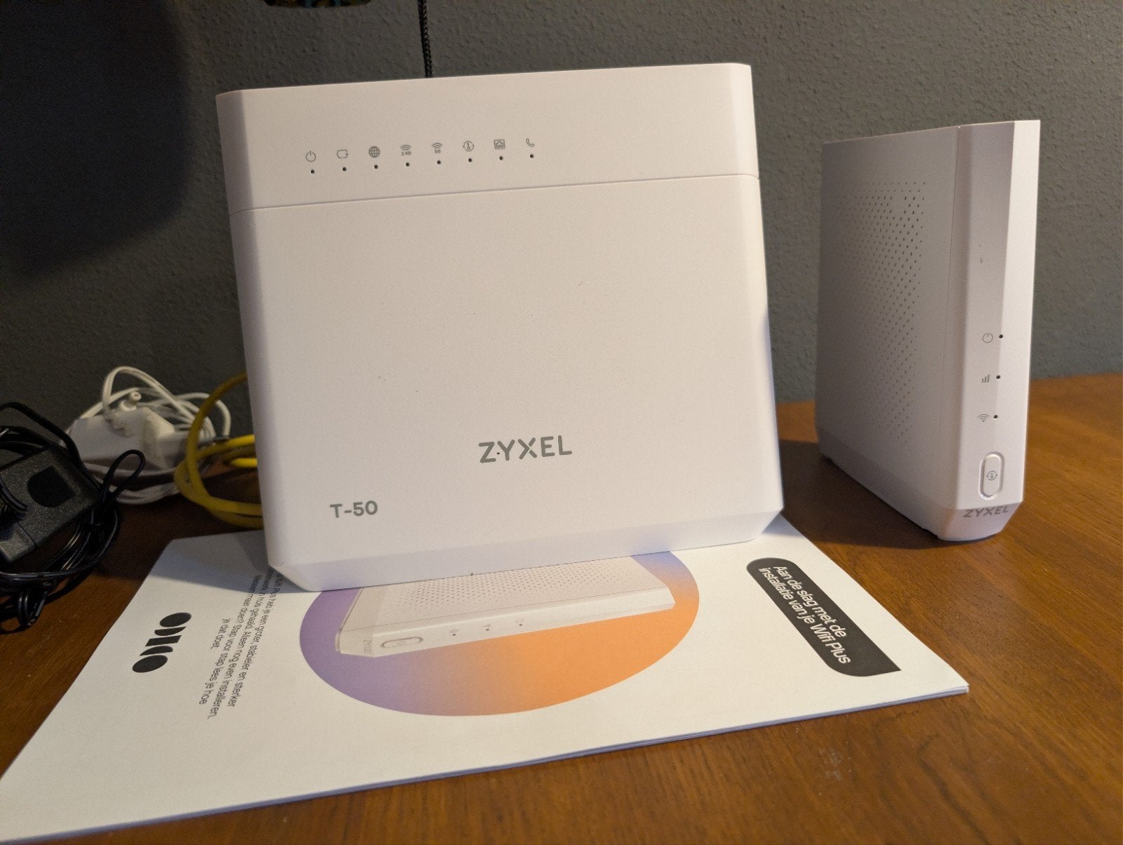 Zyxel T-50 modem-router + wifi punt, Ophalen