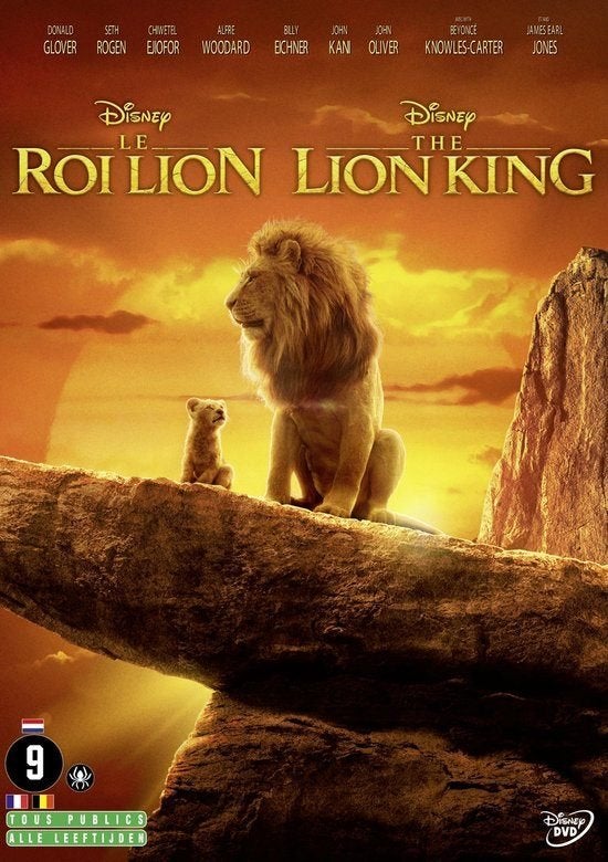 lion king dvd 2019, Alle leeftijden, Ophalen of Verzenden, Zo goed als nieuw, Nederlands