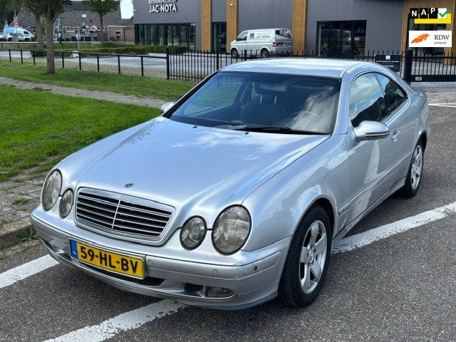 Mercedes-Benz CLK-klasse Coupé 200 K. Elegance Automaat Opk, Auto's, Automaat, Gebruikt, Zwart, 4 stoelen