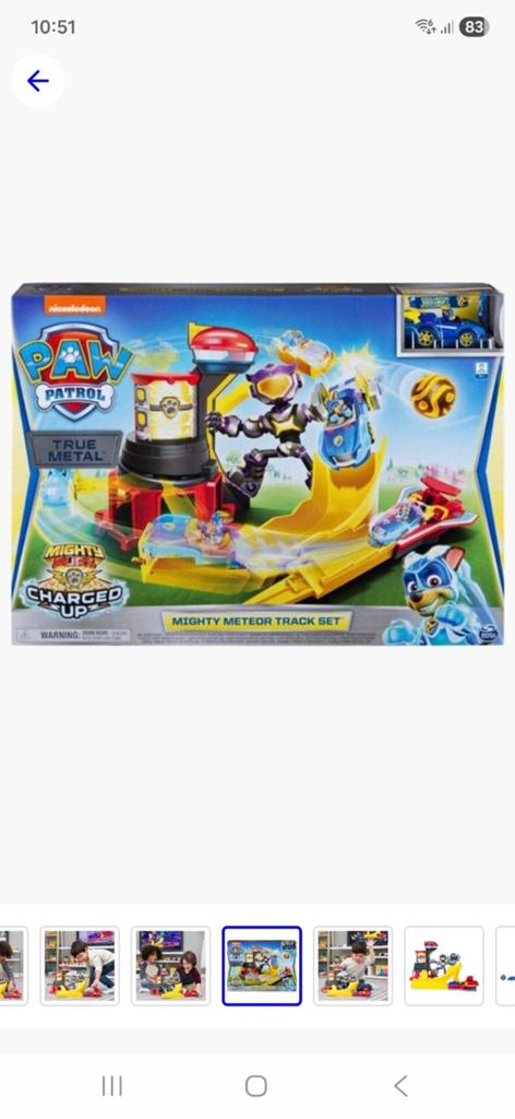 Paw patrol Paw Patrol Mighty Meteor Track Set met een Chase, Ophalen of Verzenden, Jongen of Meisje
