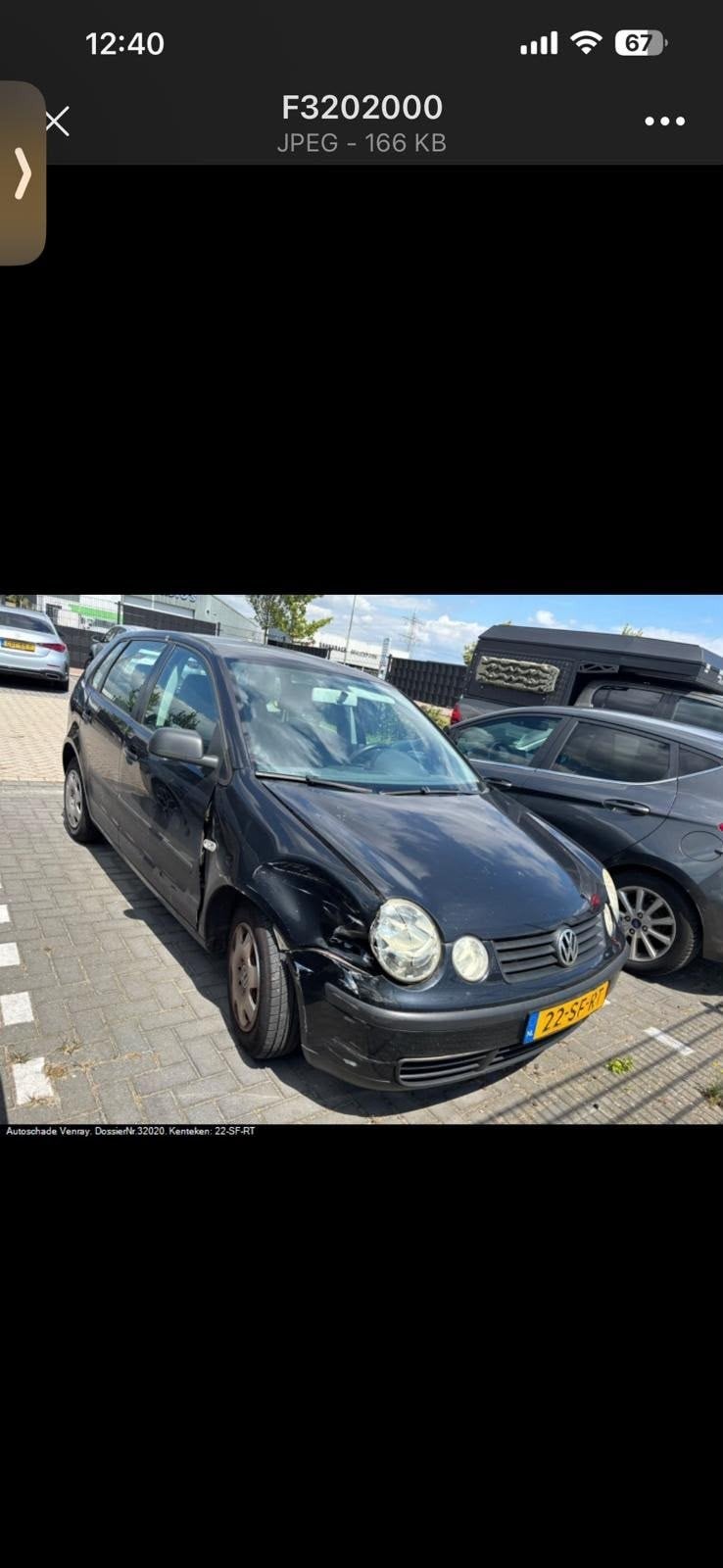 Volkswagen Polo 1.2 47KW 2004 Zwart, Auto's, Stof, 1198 cc, Zwart, Handgeschakeld