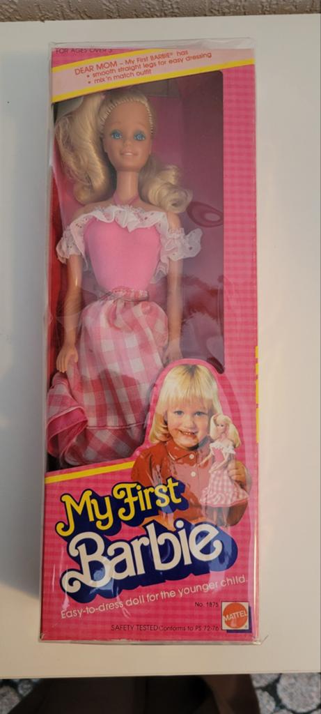 Barbie My First Barbie NRFB 1982, Ophalen of Verzenden, Zo goed als nieuw, Barbie