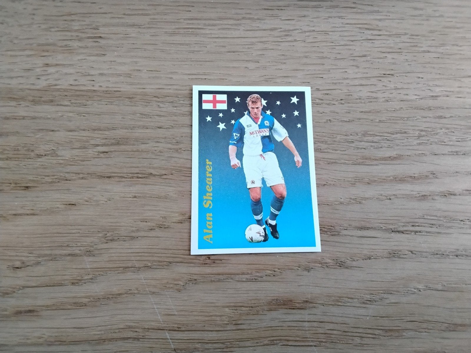 Panini Supercalcio 95-96 Alan Shearer Sticker 197, Ophalen of Verzenden, Zo goed als nieuw, Buitenlandse clubs, Poster, Plaatje of Sticker