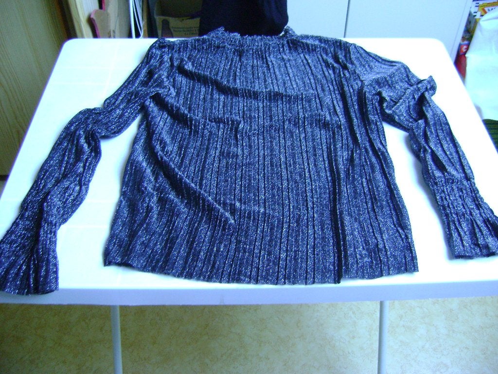 grijs shirt lange mouw met zilverdraad mt s gesmokt van c&a, Ophalen of Verzenden, Zo goed als nieuw, Lange mouw, Maat 36 (S)