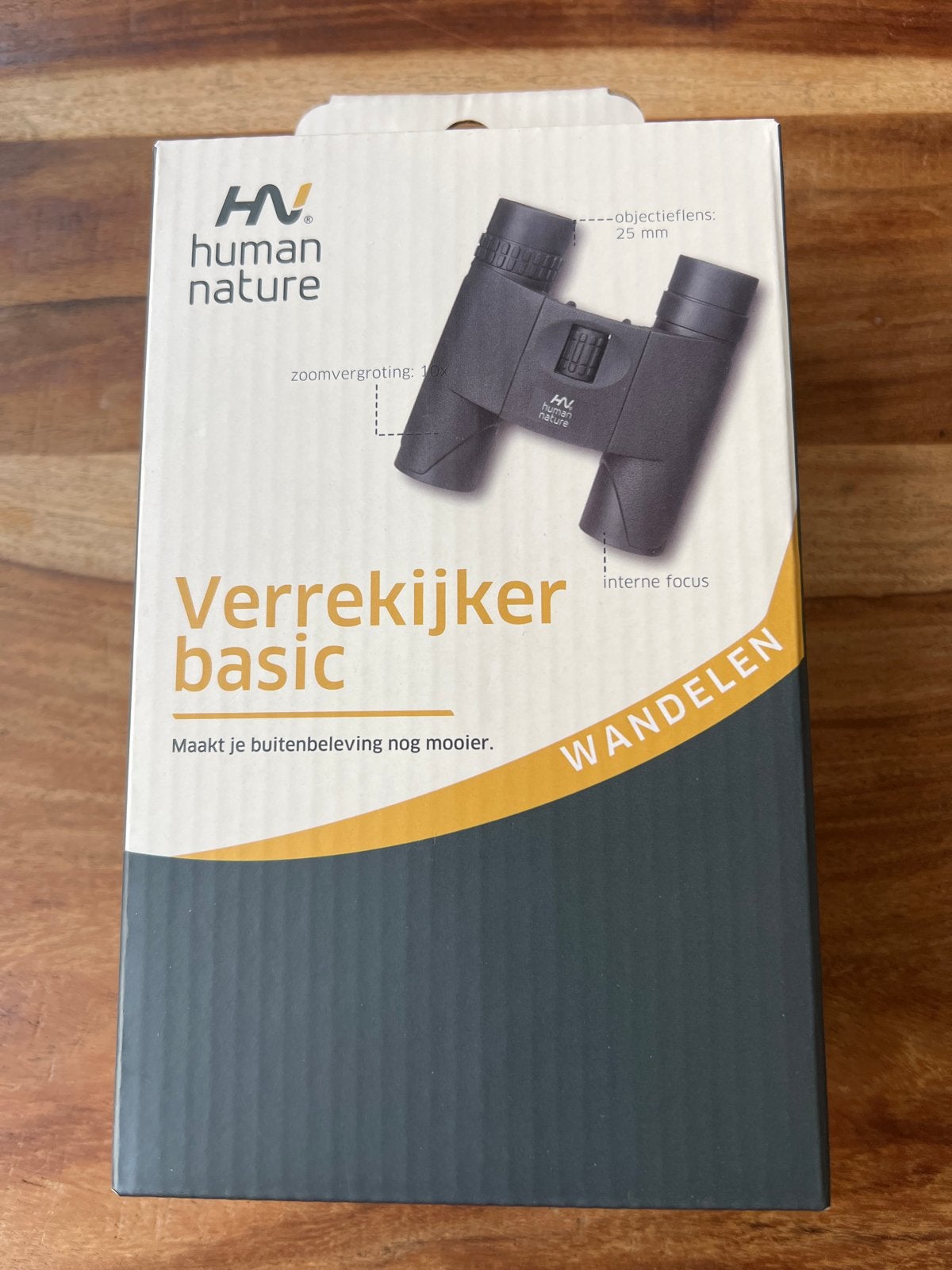 Human Nature Verrekijker Basic 10x25 - Nieuw in doos, Dakkant (recht), Nieuw, Ophalen of Verzenden, 8 tot 12x