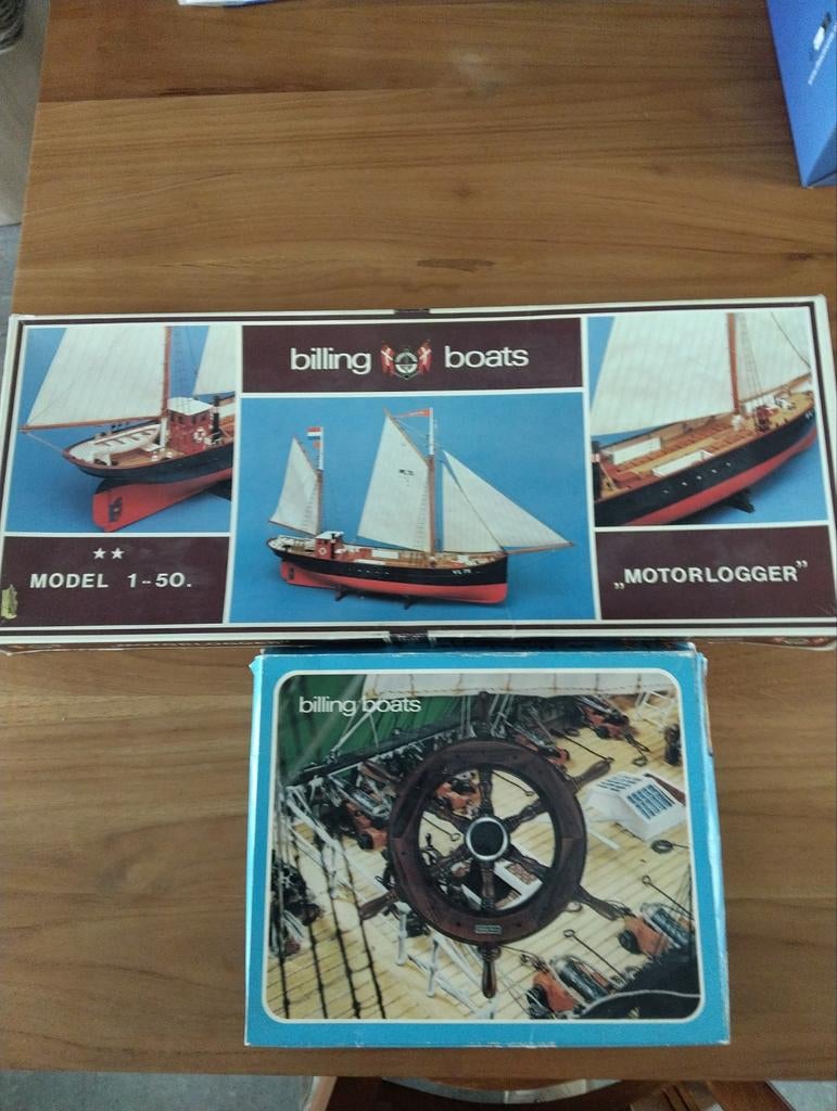 Billing Boats zeldzame Motor logger Brigitte, Hobby en Vrije tijd, Modelbouw | Boten en Schepen, Nieuw, 1:32 tot 1:50, Ophalen of Verzenden