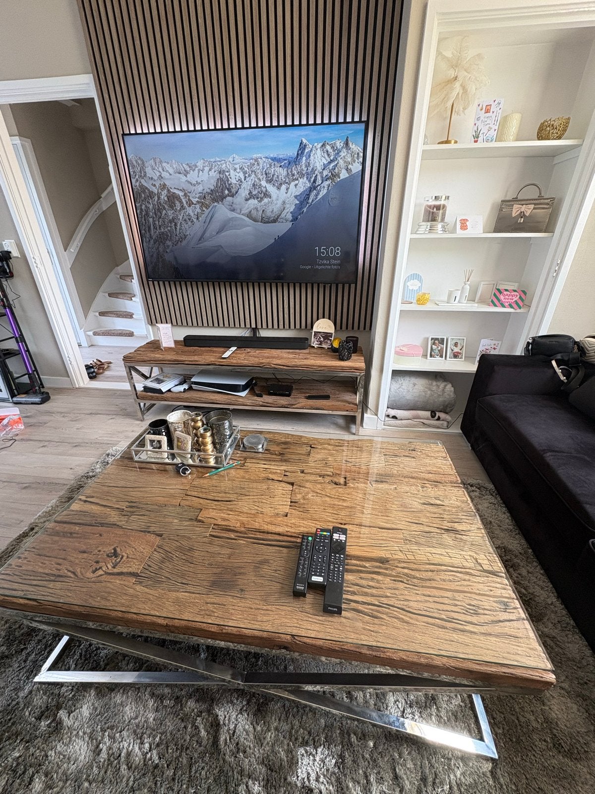 Eric Kuster Style TV Meubel - Robuust en Modern, Huis en Inrichting, Ophalen, 100 tot 150 cm, Zo goed als nieuw, Minder dan 100 cm