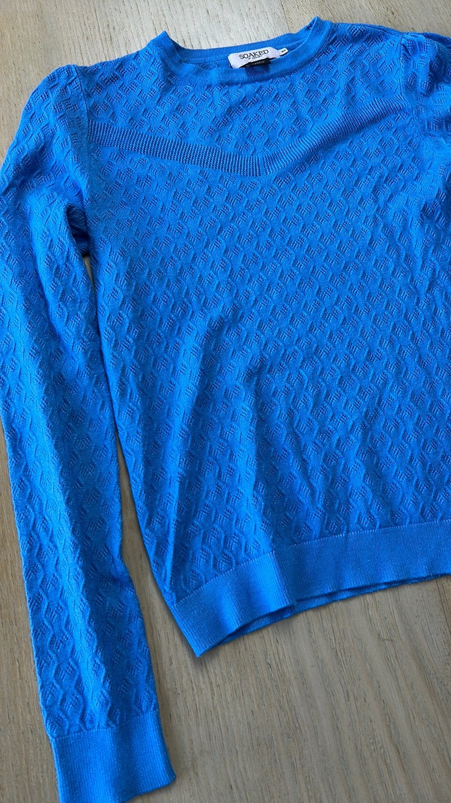 Soaked in luxury xs trui sweater kobalt top blauw zgan, Ophalen of Verzenden, Zo goed als nieuw, Maat 34 (XS) of kleiner, Blauw