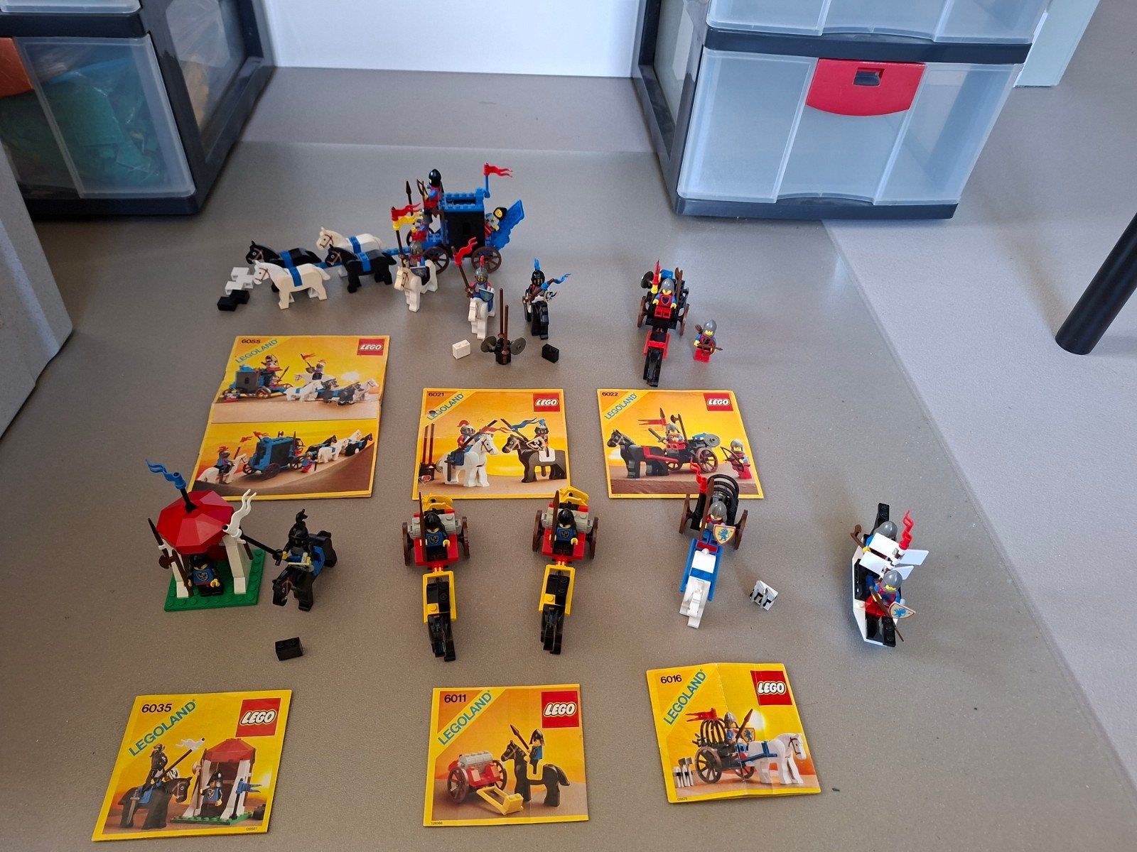 Vintage LEGO Castle sets met instructies jaren 80, Gebruikt, Inclusief instructies, Lego, Ophalen of Verzenden