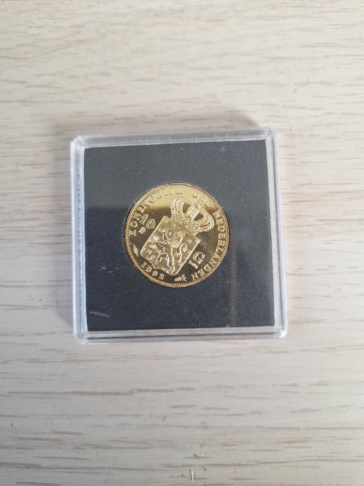 Replica gouden tientje 1892, Ophalen of Verzenden, Koningin Wilhelmina, 10 gulden