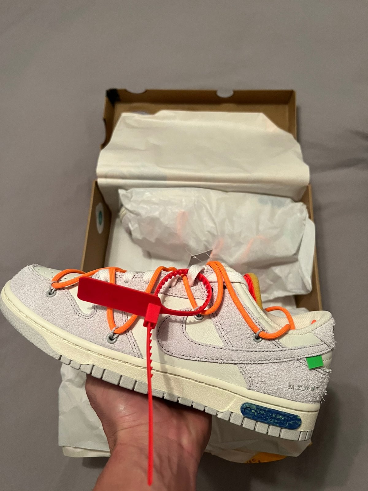 Nike Dunk Low x Off-White Lot 31 Maat 42.5, Kleding | Heren, Schoenen, Overige kleuren, Nieuw, Ophalen of Verzenden, Sneakers of Gympen