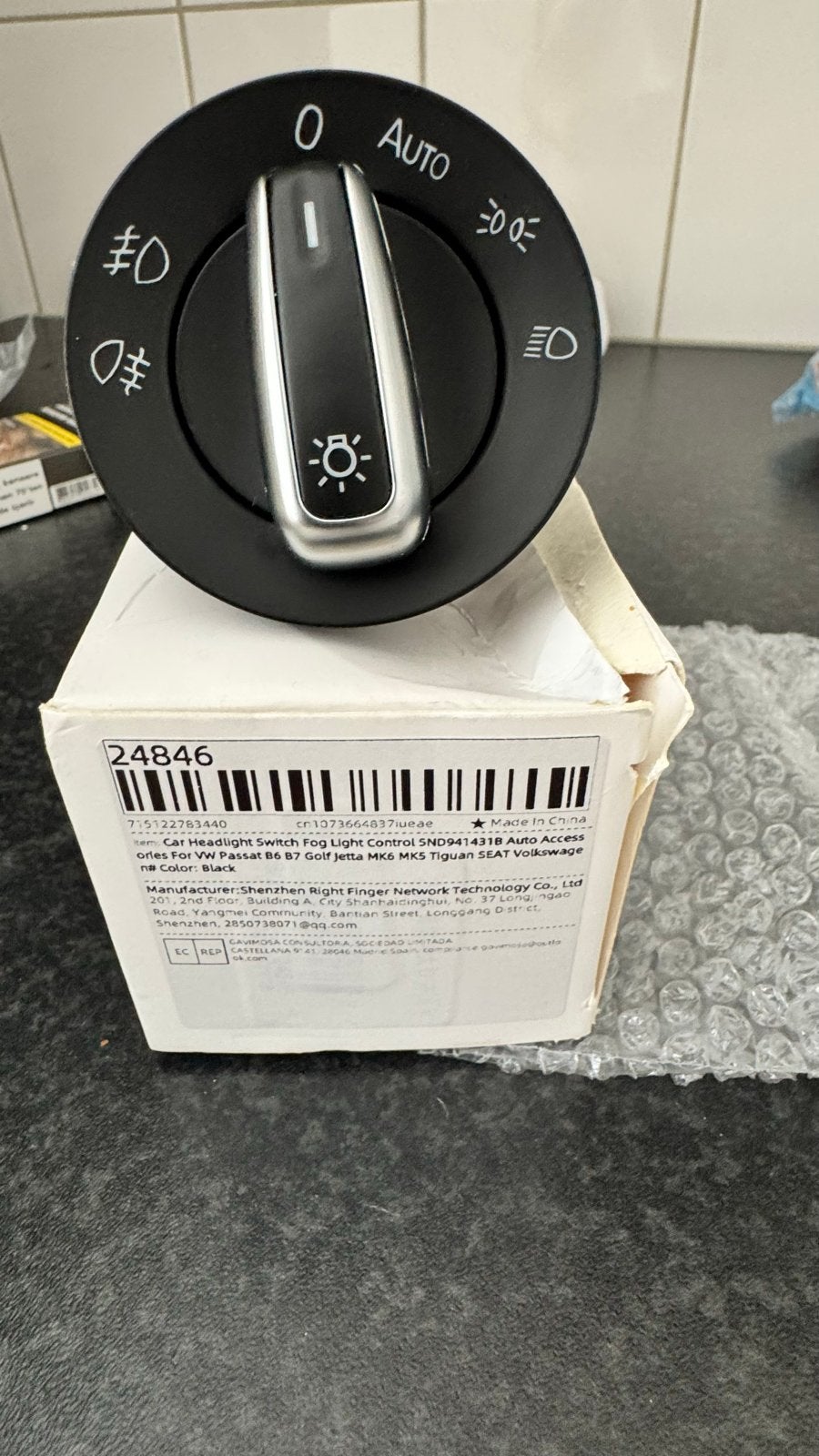 Koplamp schakelaar mistlicht VW Passat Golf Jetta Tiguan, Ophalen of Verzenden, Nieuw, Volkswagen