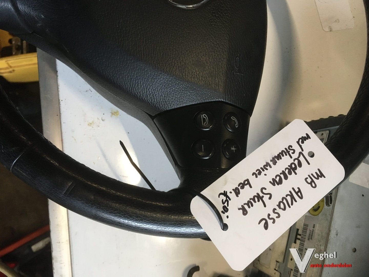 Mercedes A klasse 2005  lederen airbag stuurwiel met bedieni, Gebruikt, -, -, Ophalen of Verzenden