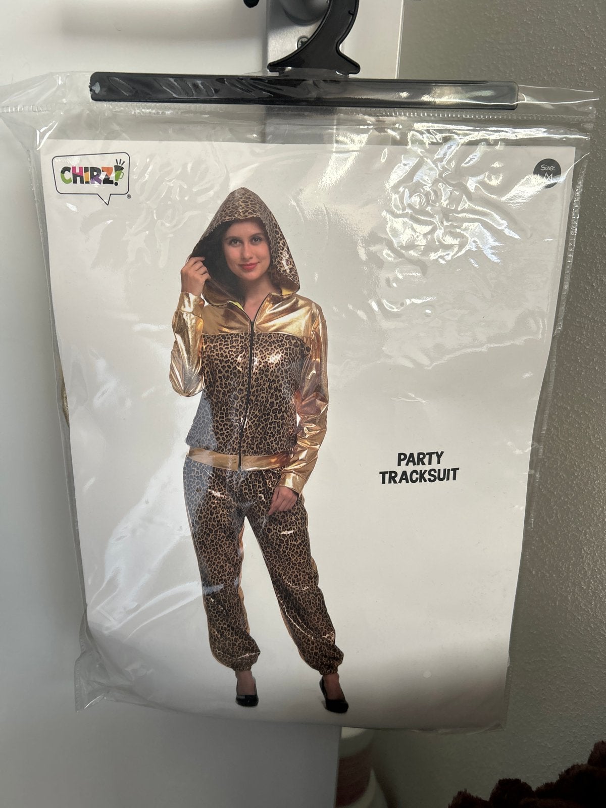 Party Trainingspak Luipaardprint Goud Maat M, Carnaval, Nieuw, Kleding, Ophalen