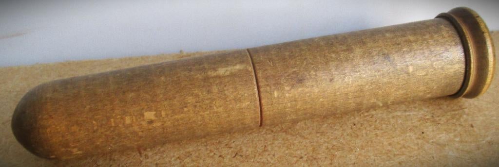 Naalden Koker~Antieke Houten Naaldenkoker~ca 1900, Ophalen of Verzenden