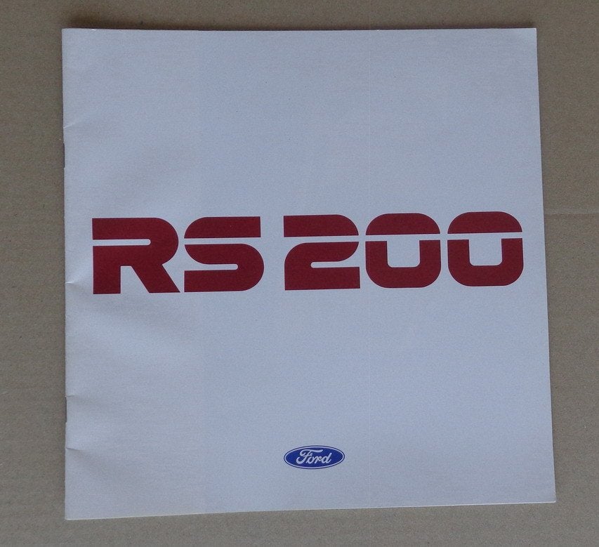 Ford RS 200 RS200 folder, Ophalen of Verzenden, Zo goed als nieuw, Ford