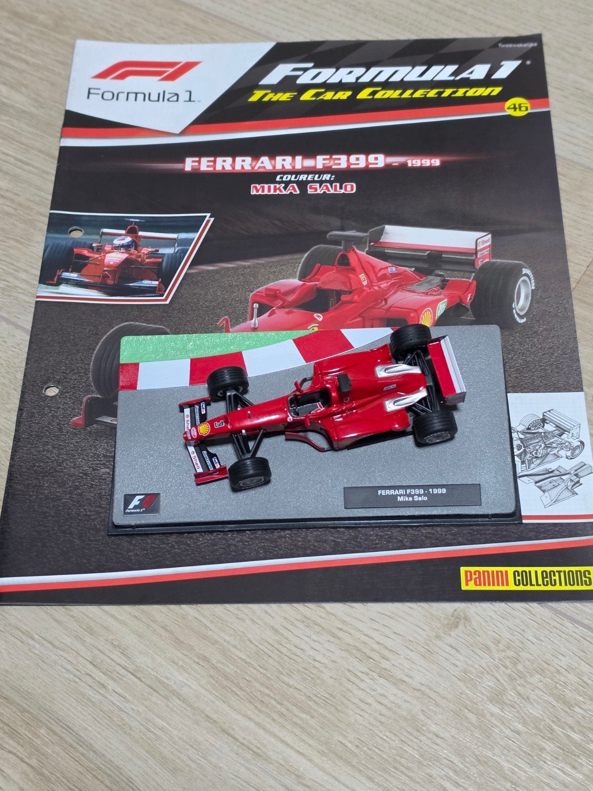 Ferrari F399 1999 Mika Salo Formule 1 modelauto Panini, Ophalen of Verzenden, Zo goed als nieuw