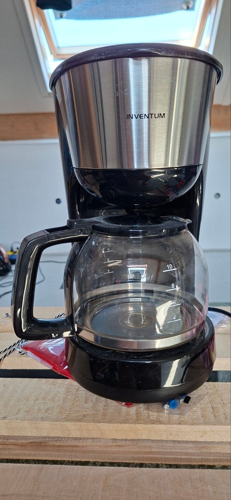 Inventum Koffiezetapparaat zgan, Witgoed en Apparatuur, Ophalen, Koffiemachine, Gemalen koffie, Zo goed als nieuw