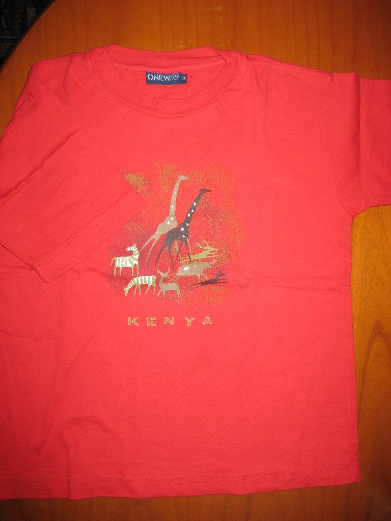 Rood T-shirt, M 134, One Way, Ophalen of Verzenden, Zo goed als nieuw, Meisje, Shirt of Longsleeve