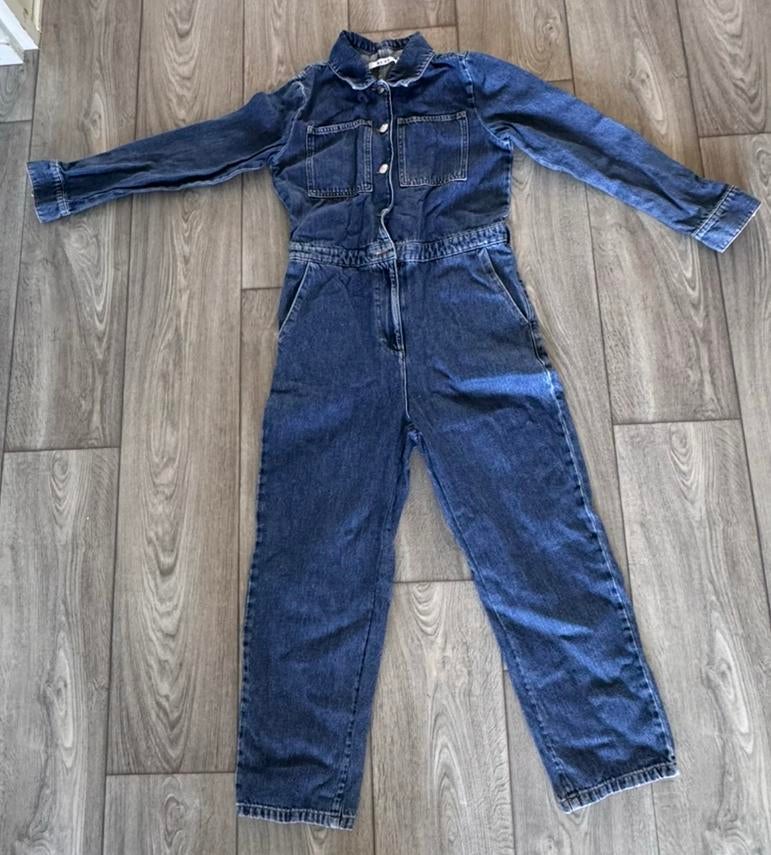 NAKD spijkerpak maat 36 vintage, Ophalen of Verzenden, Zo goed als nieuw, Blauw, W28 - W29 (confectie 36)