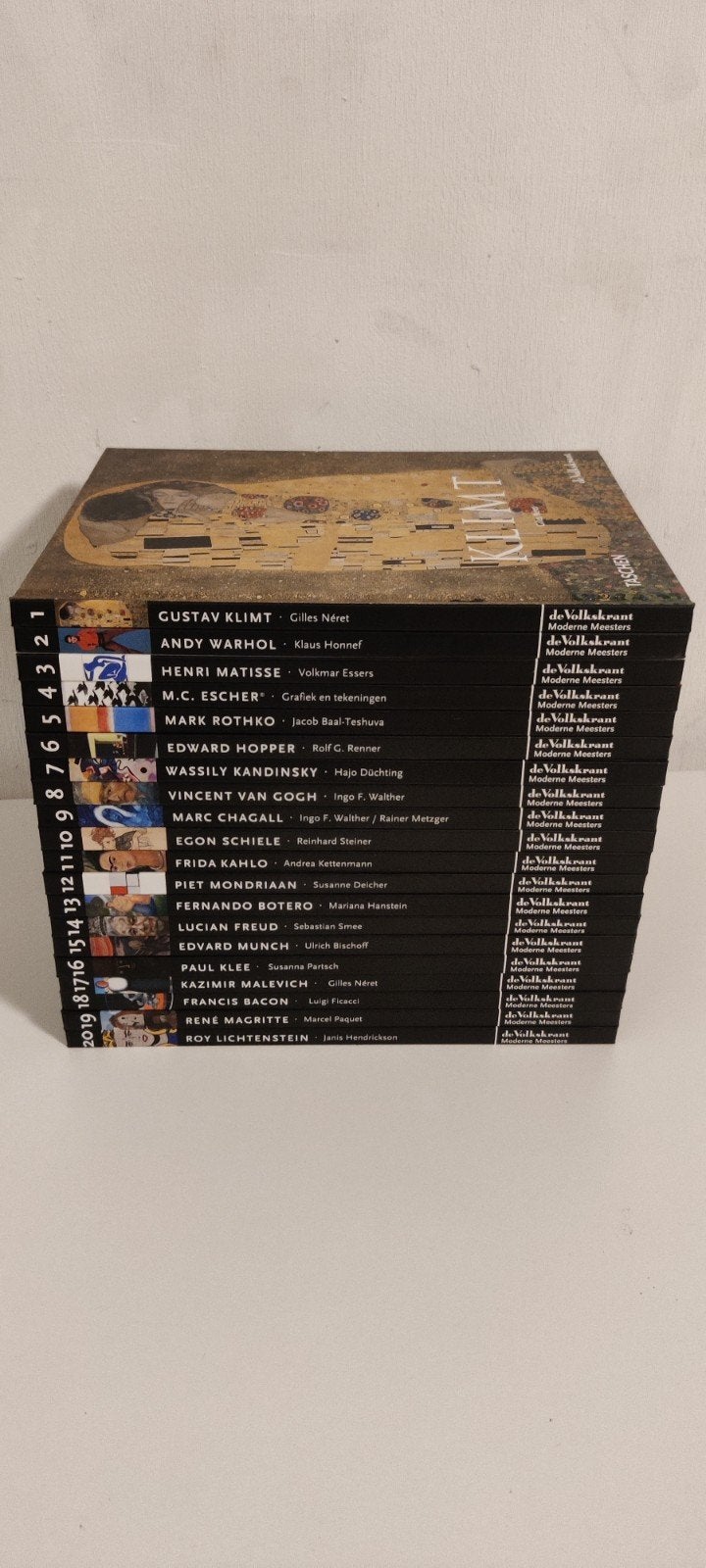 Moderne Meesters Kunstboeken Volkskrant Collectie (19 delen), Ophalen of Verzenden, Zo goed als nieuw, Schilder- en Tekenkunst