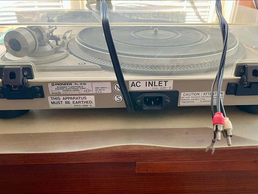 Pioneer PL-516 Stereo Platenspeler - Vintage Hifi, Audio, Tv en Foto, Platenspelers, Ophalen of Verzenden, Gebruikt, Platenspeler