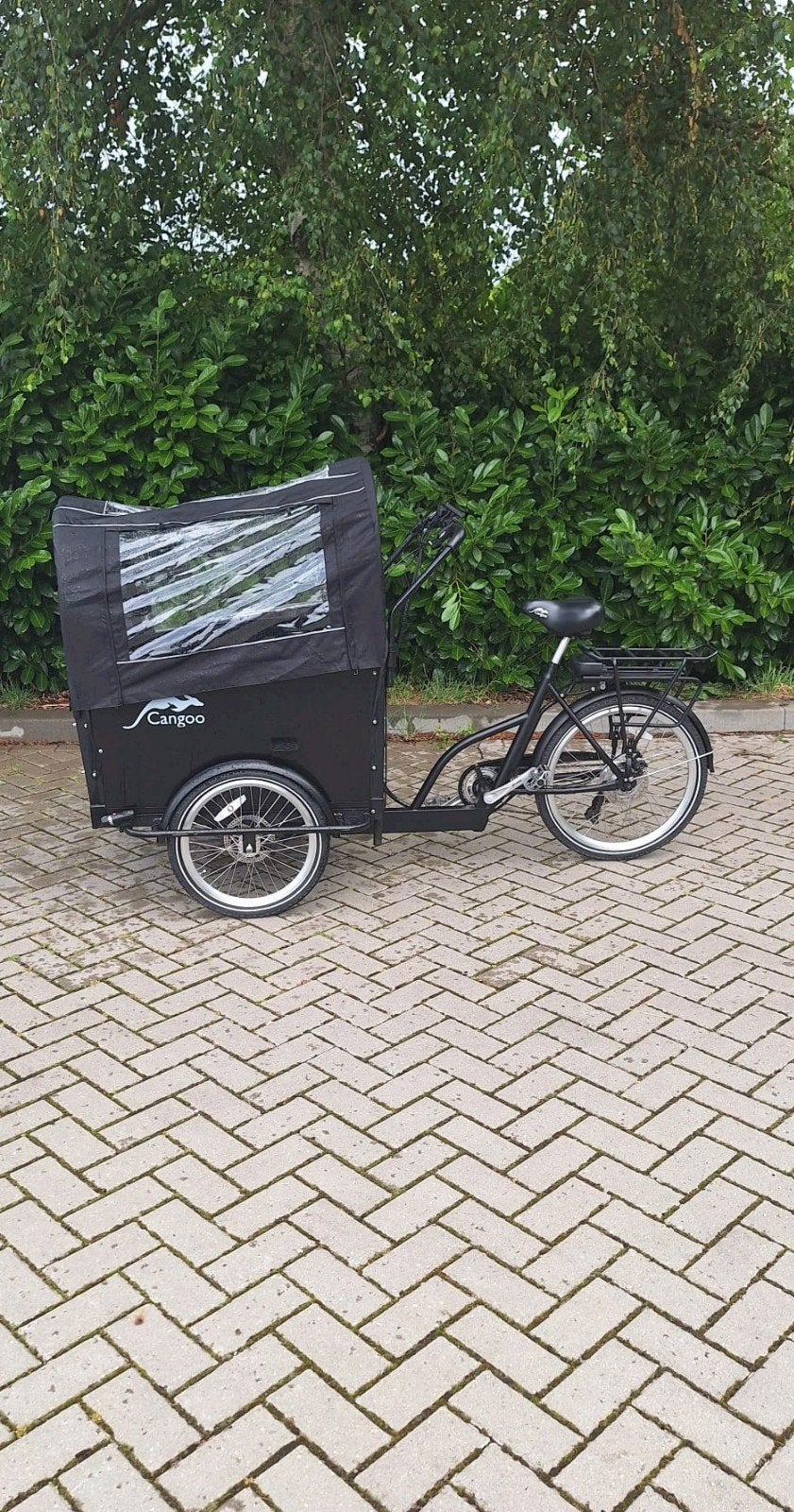 Cangoo Groovy Bakfiets Elektrisch - Accu defect, Fietsen en Brommers, Fietsen | Bakfietsen, Ophalen, Gebruikt, 4 kinderen of meer