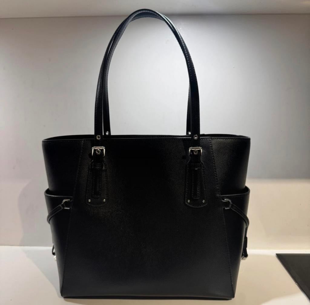 Micheal Kors Voyager EW tote bag zwart, Ophalen of Verzenden, Gebruikt, Zwart, Schoudertasje