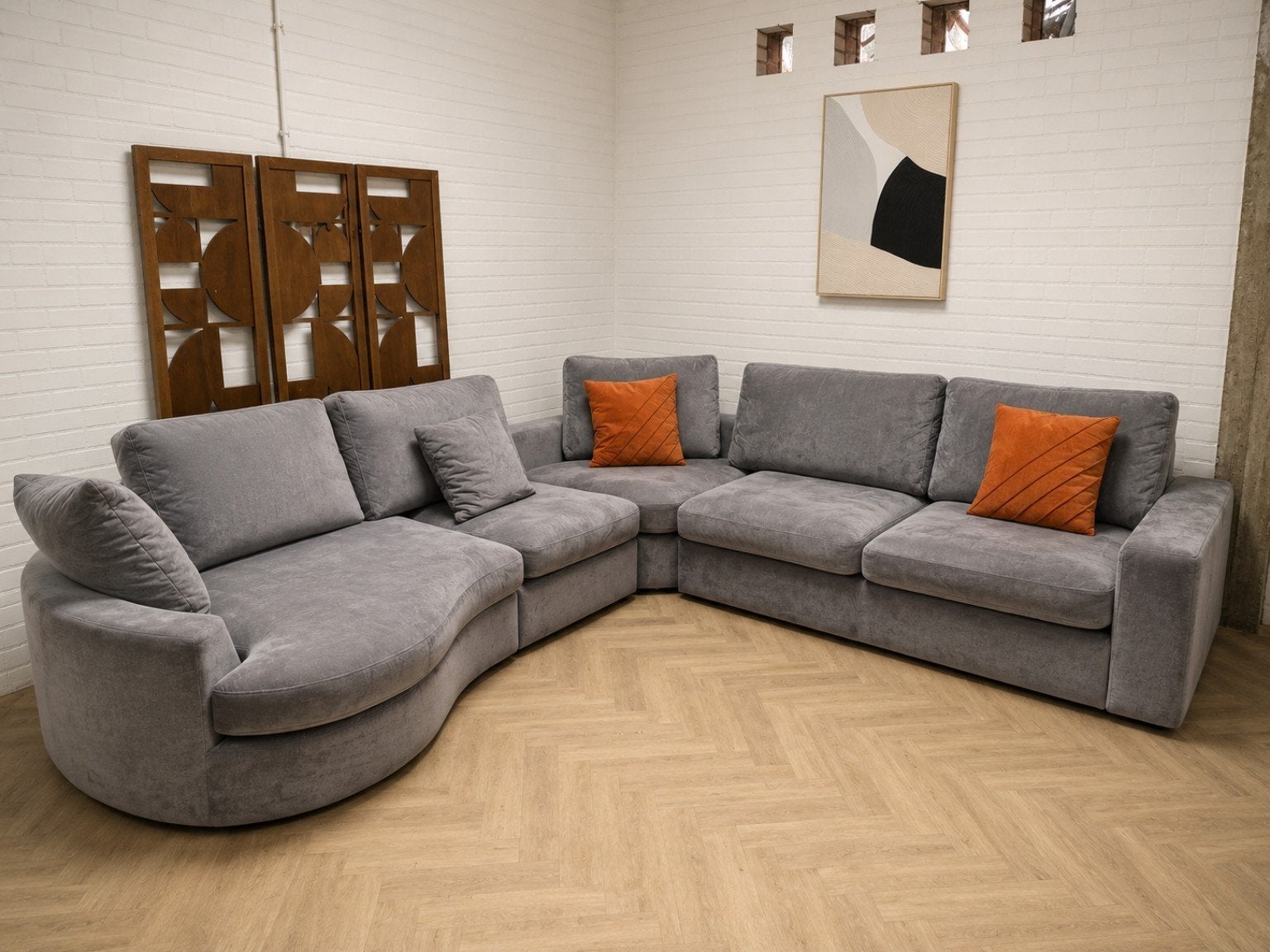 Hoekbank | Velvet | Organic, Ophalen of Verzenden