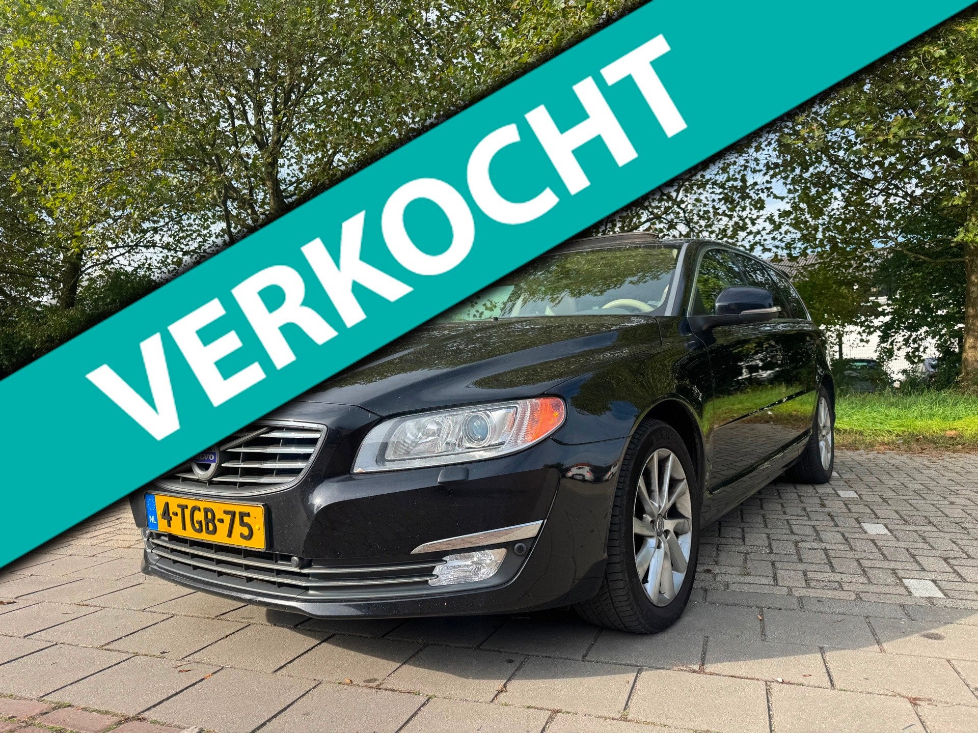 Volvo V70 2.0 D4 Nordic+, Voorwielaandrijving, Euro 6, 4 cilinders, Zwart