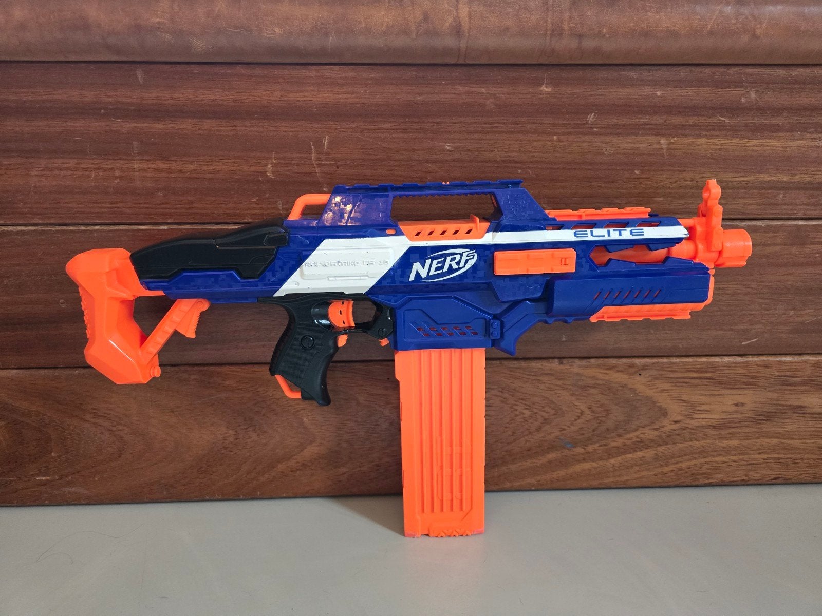 Nerf Rapidstrike CS-18 Elite Blaster, Ophalen of Verzenden, Gebruikt, Jongen of Meisje