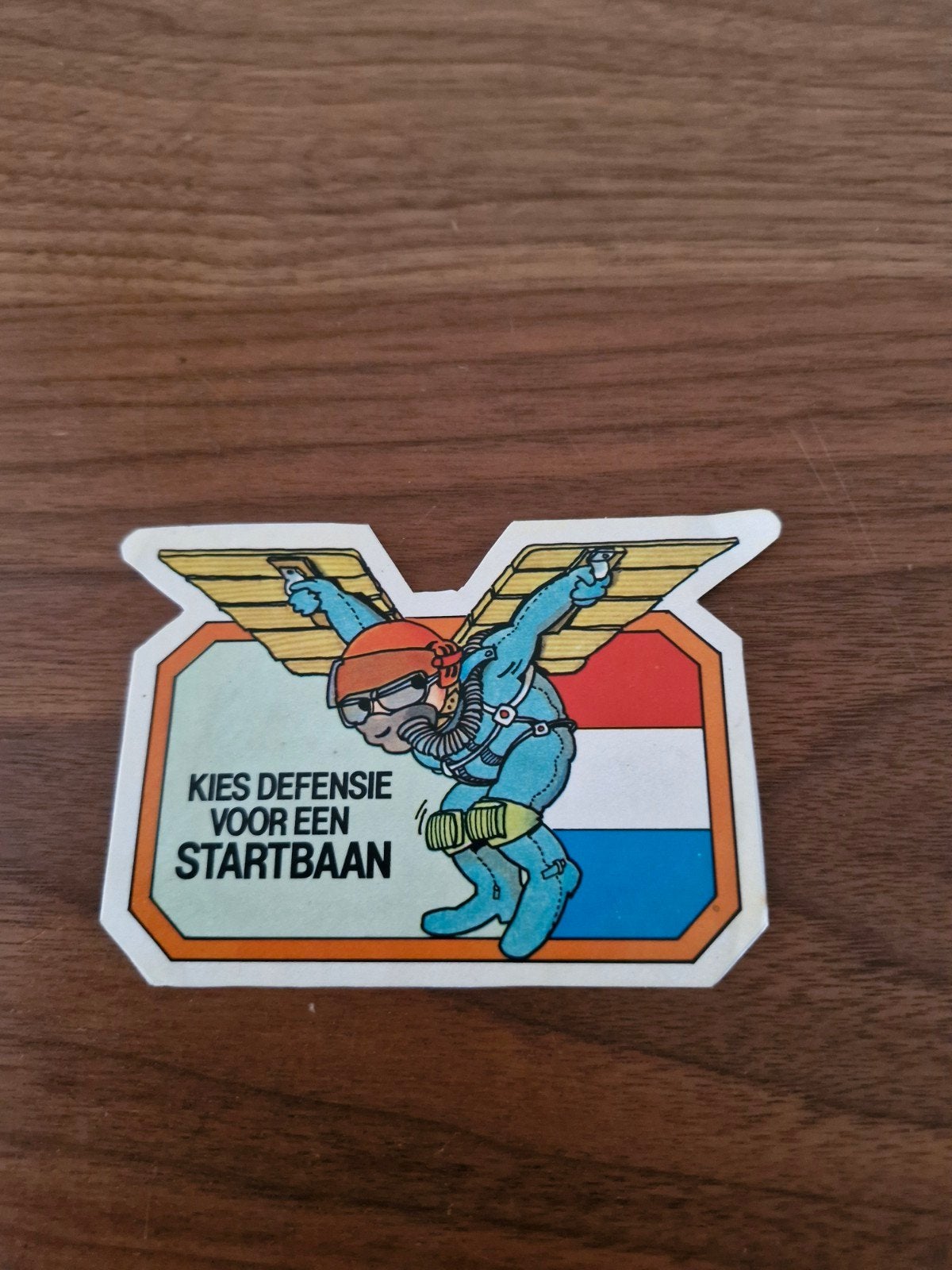 454 Vintage Defensie Sticker - Kies Defensie voor een Startb, Ophalen of Verzenden