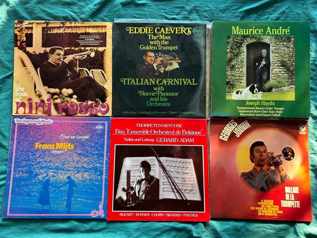 7 LP's Trompetmuziek artiesten (ook per stuk te koop), Ophalen of Verzenden, Gebruikt, 12 inch, LP