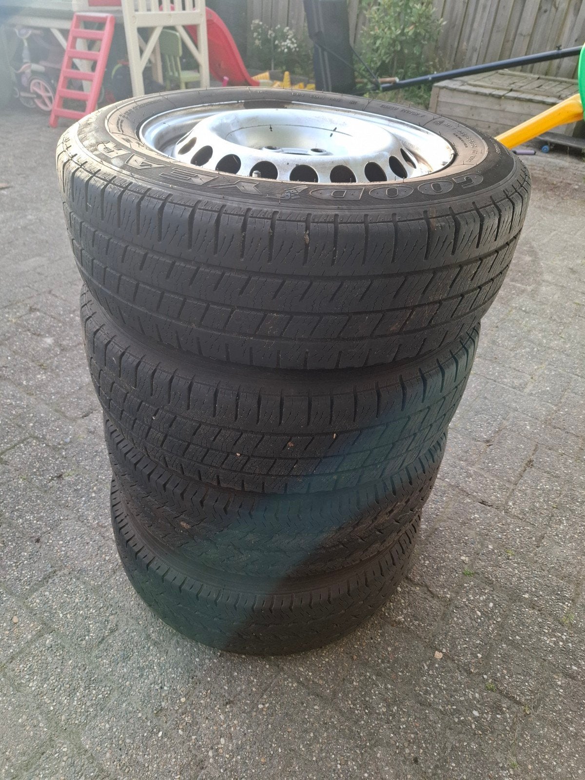 All season banden met velg voor VW Transporter T5 205/65R16, Auto-onderdelen, Banden en Velgen, Ophalen, Banden en Velgen, All Season