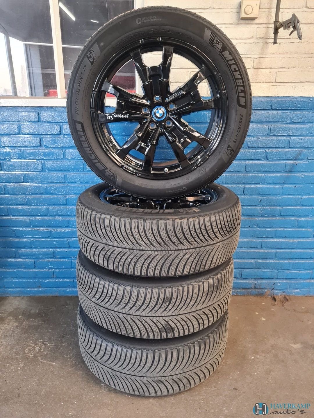 BMW IX3 winterset 245 50 19 origineel, -, -, Banden en Velgen, Winterbanden