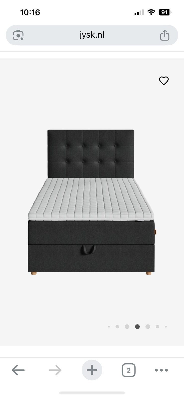 Boxspring 140x200cm met opbergruimte (zonder hoofdboard), Ophalen, Zo goed als nieuw, Tweepersoons, 140 cm
