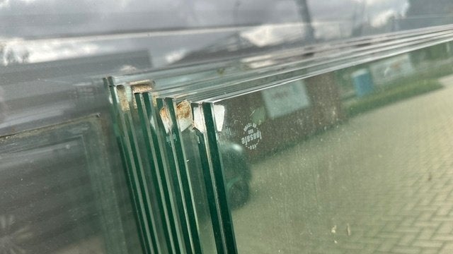 Gelaagd,gehard glas