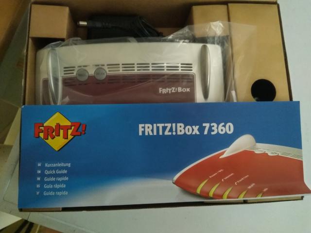 Fritzbox 7360 V2 ADSL modem, Ophalen of Verzenden, Zo goed als nieuw, Router met modem, Fritz!Box (FritzBox)