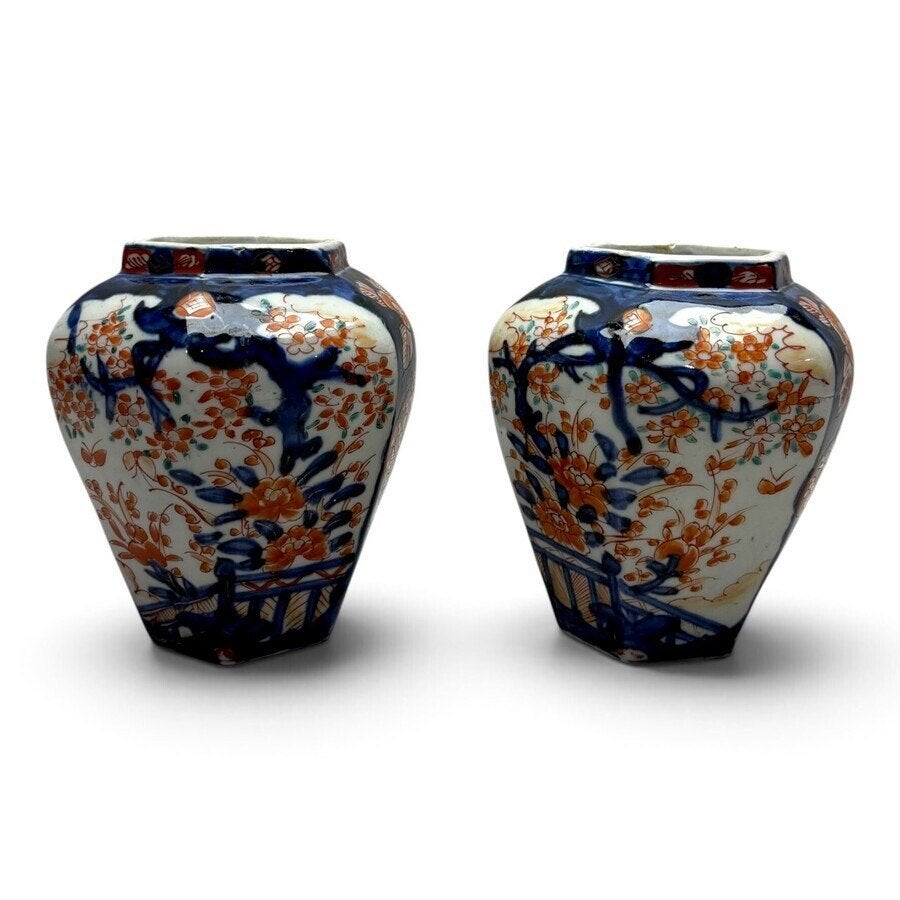 4 x Japanse Imari Vazen 19e/20e eeuw, Ophalen of Verzenden