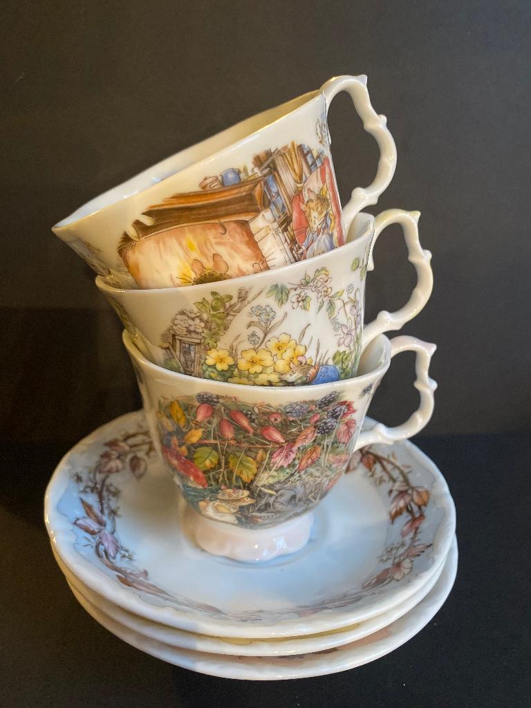 Royal Doulton Brambly Hedge theekopjes met schoteltjes, Antiek en Kunst, Ophalen of Verzenden