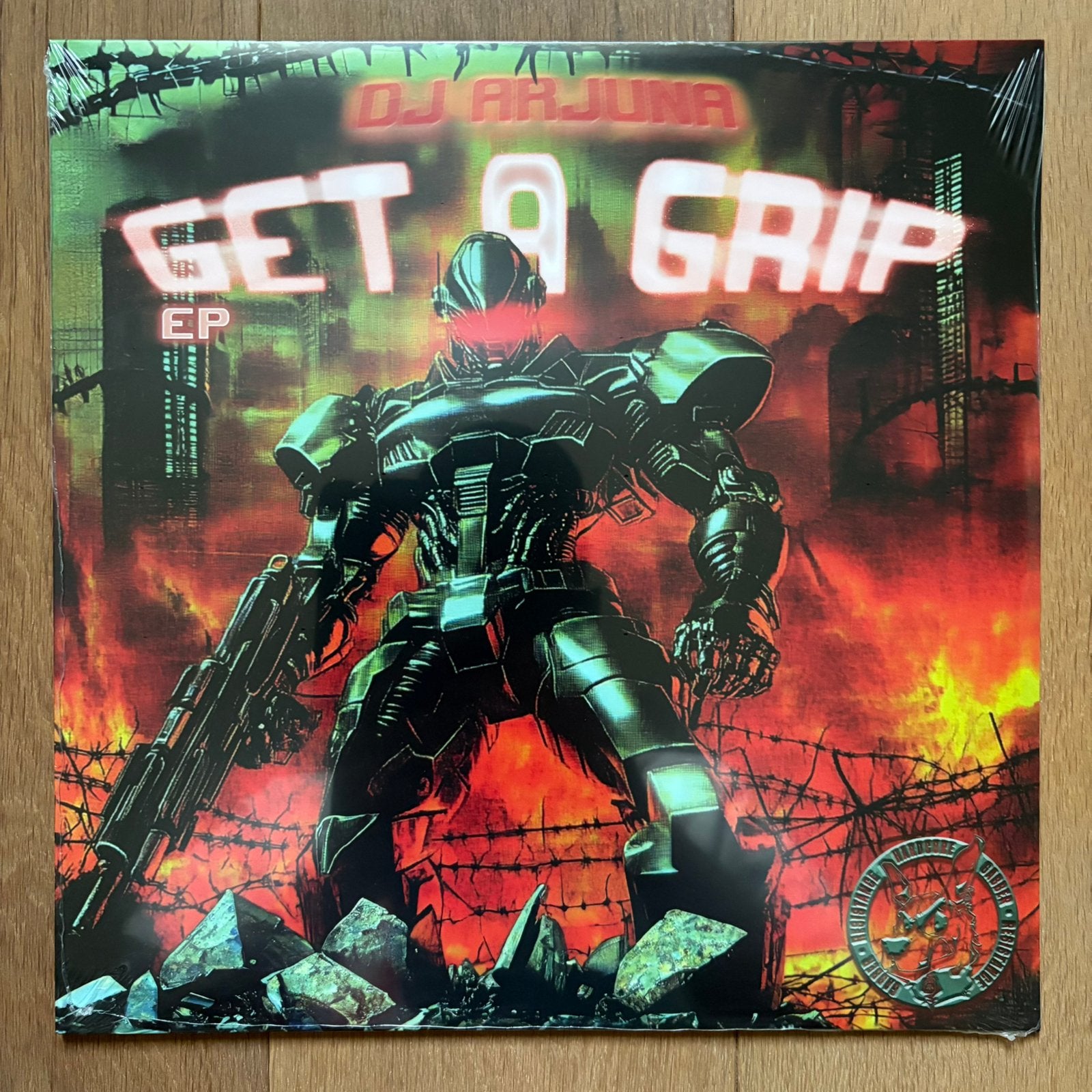 DJ Arjuna - Get A Grip | Hardcore Gabber Vinyl | GR005, 1990 - 1999, Geseald, Ophalen of Verzenden, 12 inch
