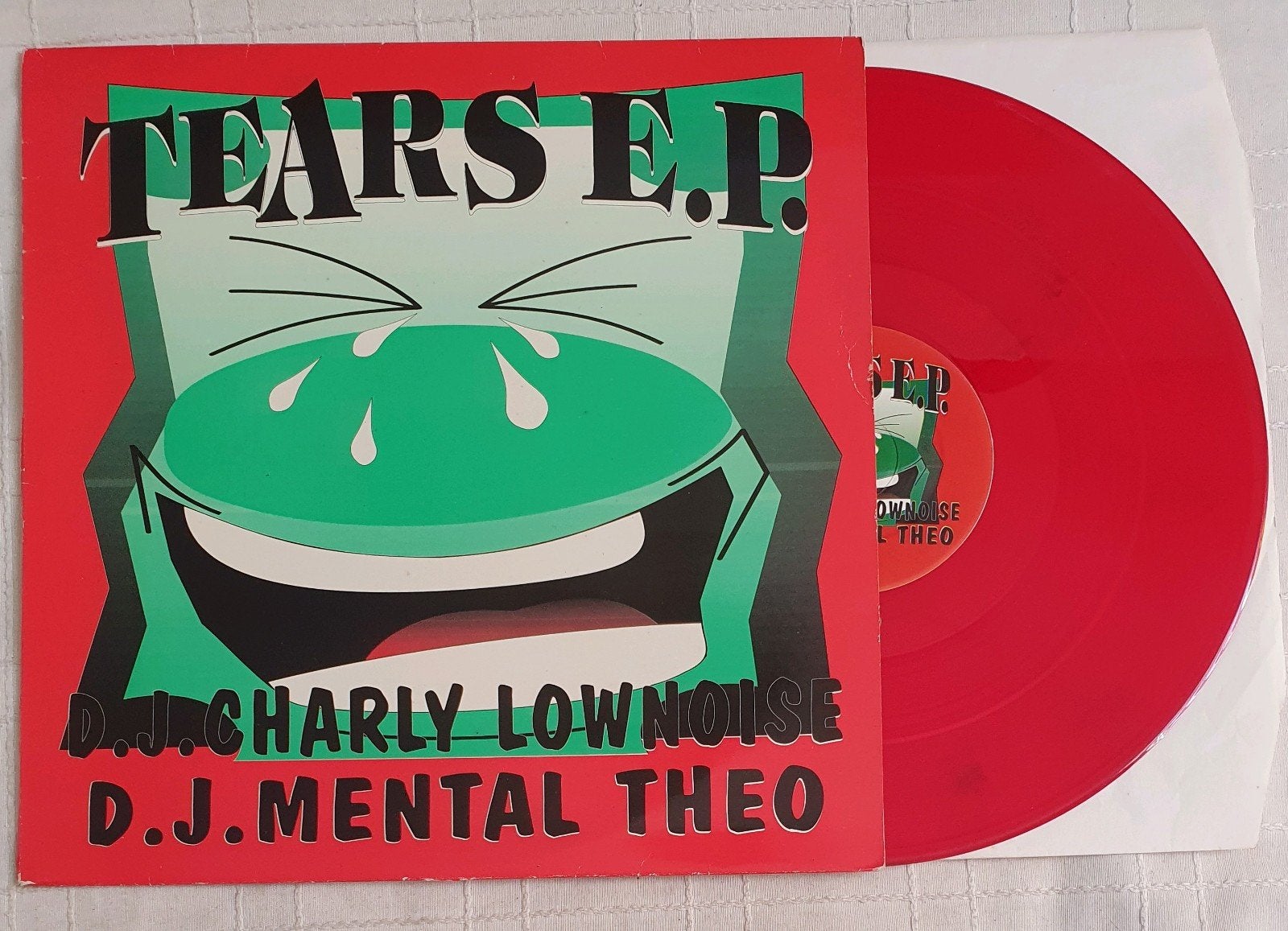 Vinyl 12" D.J. Charles Lownoise & Mental Theo - Tears E.P., Hardcore, Colored vinyl, Verzenden, Zo goed als nieuw