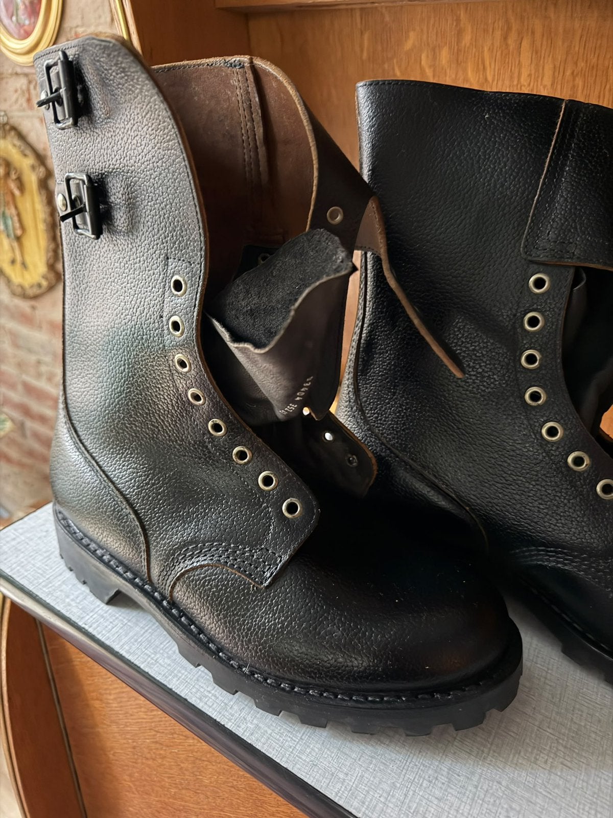 Franse legerkisten maat 43, Ophalen of Verzenden, Zo goed als nieuw, Zwart, Boots