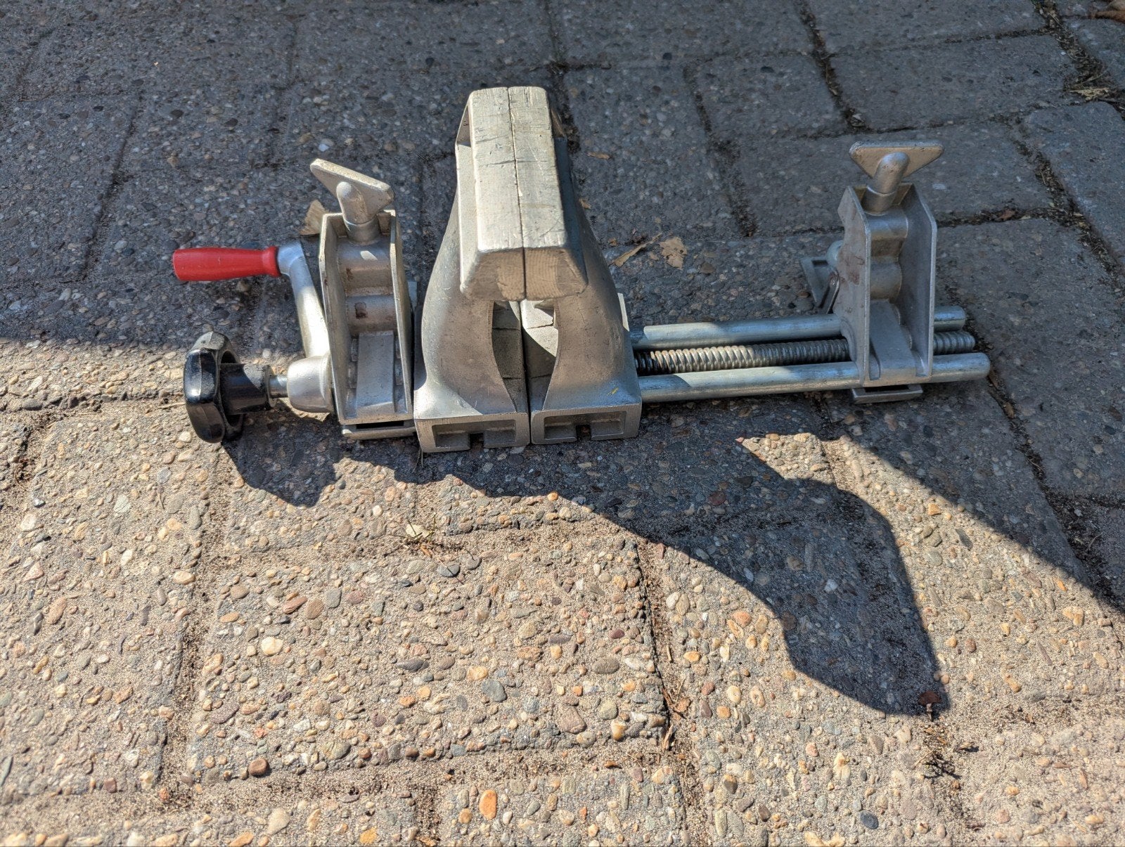 Zyliss aluminium bankschroef, Doe-het-zelf en Verbouw, Ophalen, Gebruikt