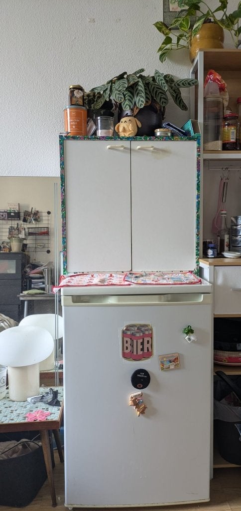 koelkast & kasje, Ophalen, Gebruikt, 45 tot 60 cm, Met vriesvak