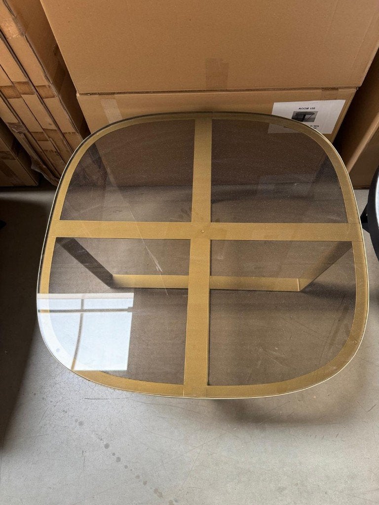 Salontafel Round gold l Whoon l Room108 l van €479 voor €119, Ophalen, 50 tot 100 cm, 50 tot 100 cm, Zo goed als nieuw