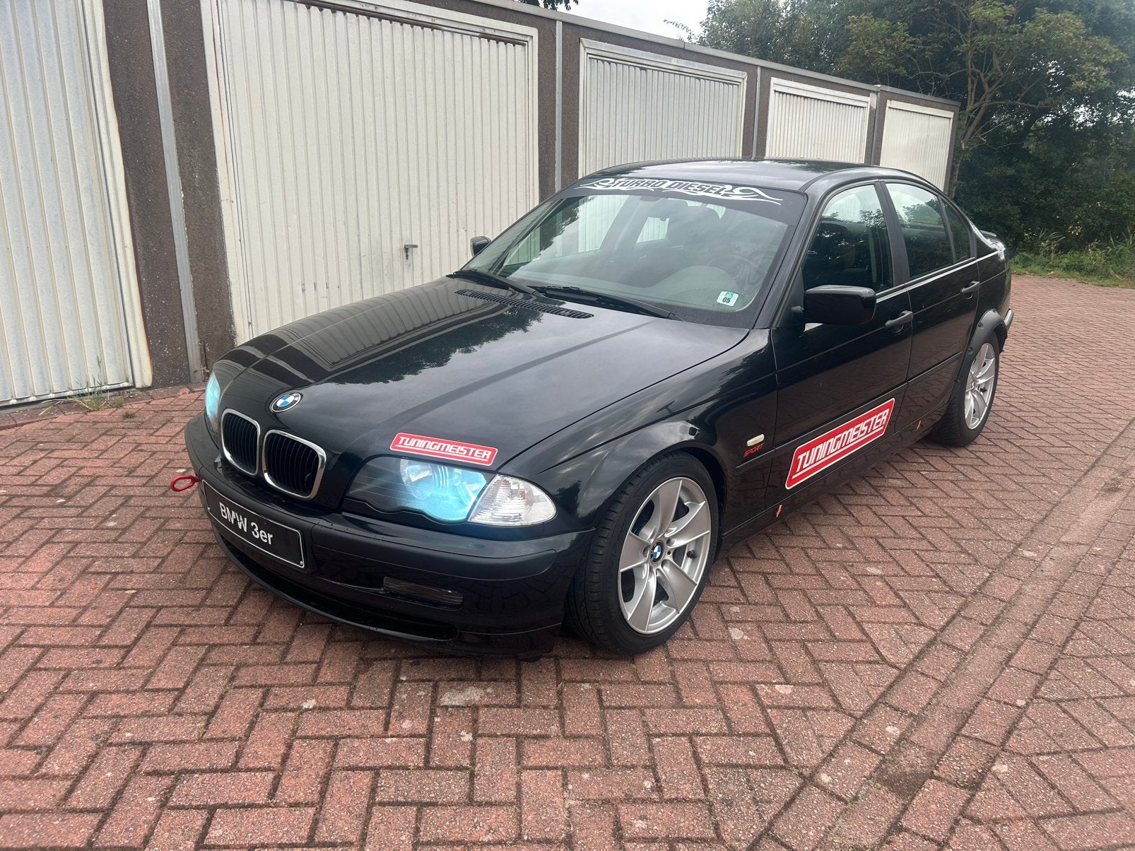 BMW 3 Serie e46 320D 2001 Zwart drift auto / circuit, Auto's, 1951 cc, Zwart, Overige kleuren, Particulier
