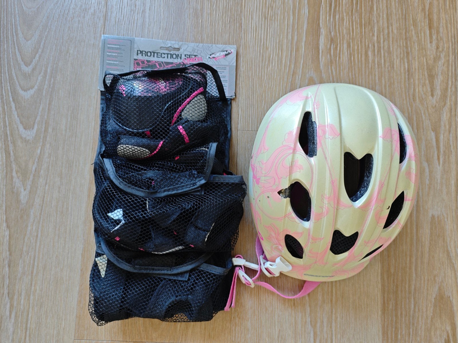 Beschermset en helm voor skaten (kind 4-8 jaar), Ophalen, Gebruikt, Kinderen